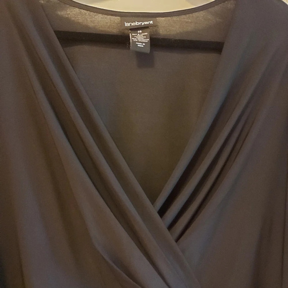 Lane Bryant Black Dress with PolkaDot Skirt in Size 26 - Picture 4 of 9